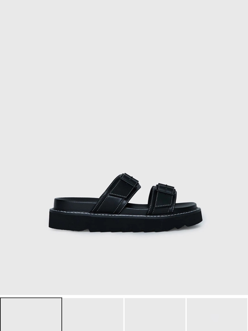 Princess Polly Sandals striped stitching